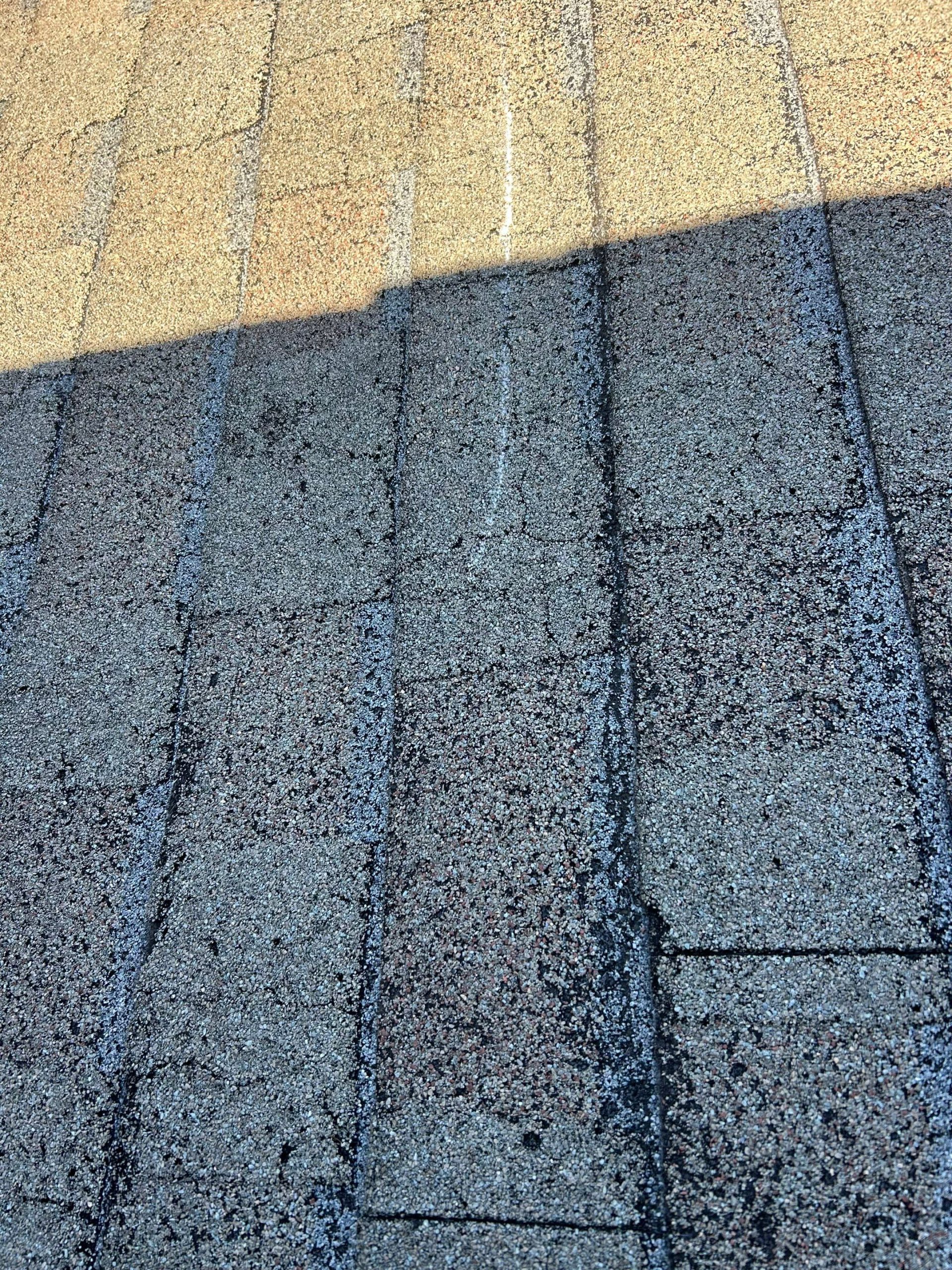 loose and cracked shingles