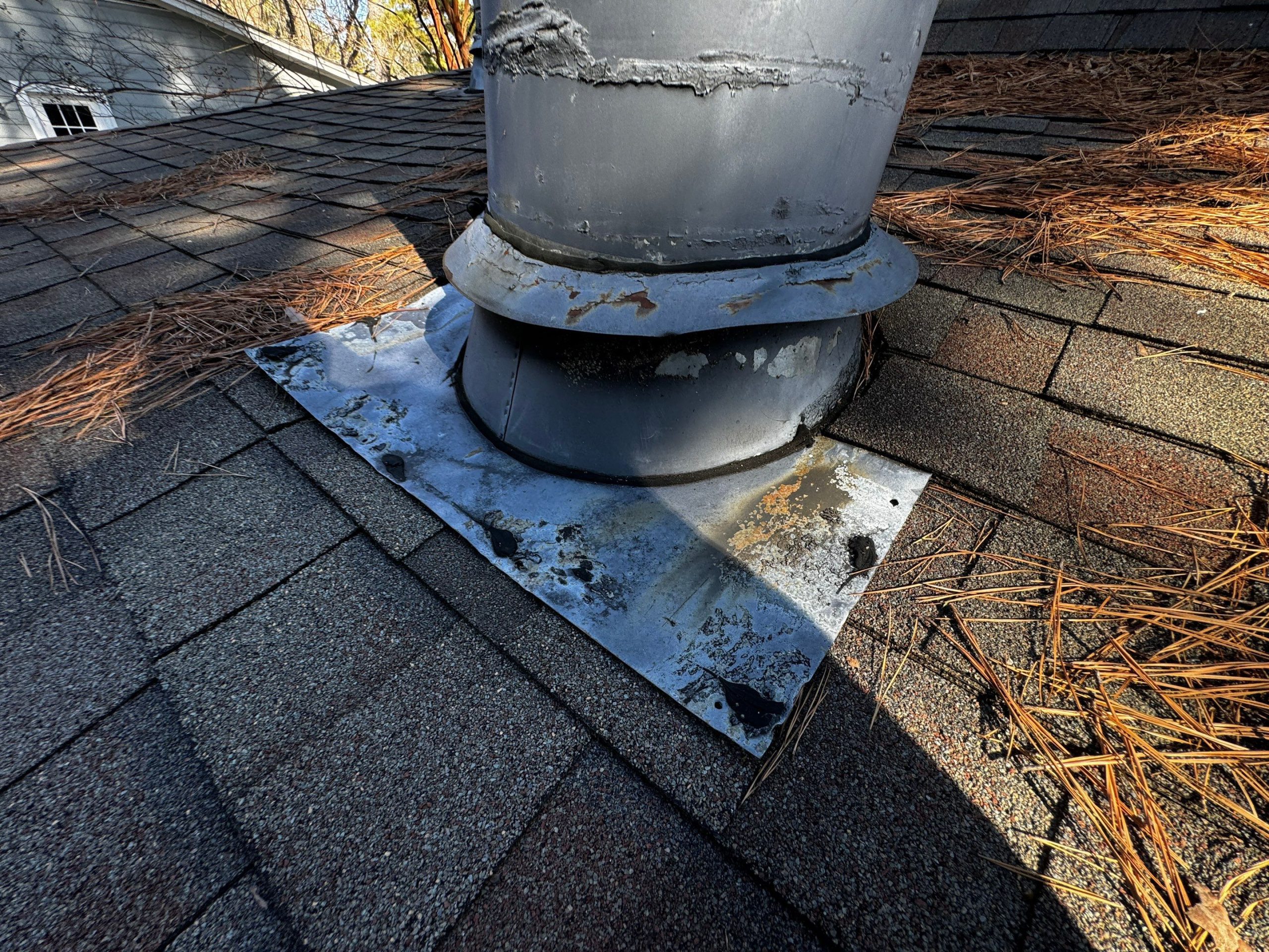 image show damaged roof